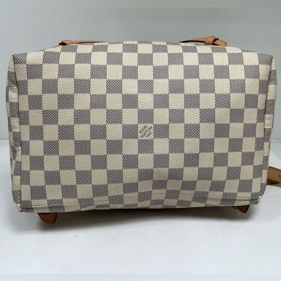 Louis Vuitton Sperone Backpack White Leather Damier Azur, Pink Lining - Picture 8 of 14
